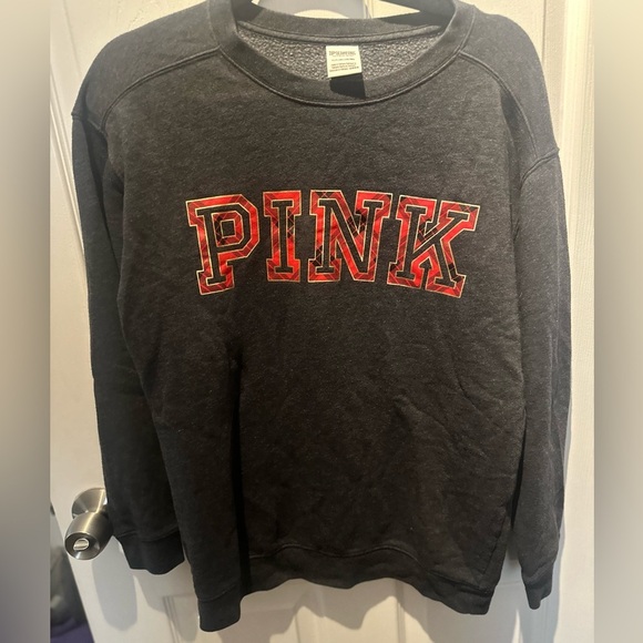 PINK Victoria's Secret Tops - Victoria's Secret Pink EVERYDAY LOUNGE CAMPUS CREW PULLOVER SWEATSHIRT S